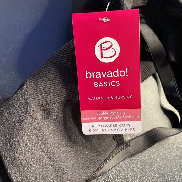 Bravado Basics Maternity and nursing bra Removable cups, black, XL, NWT - Picture 4 of 7